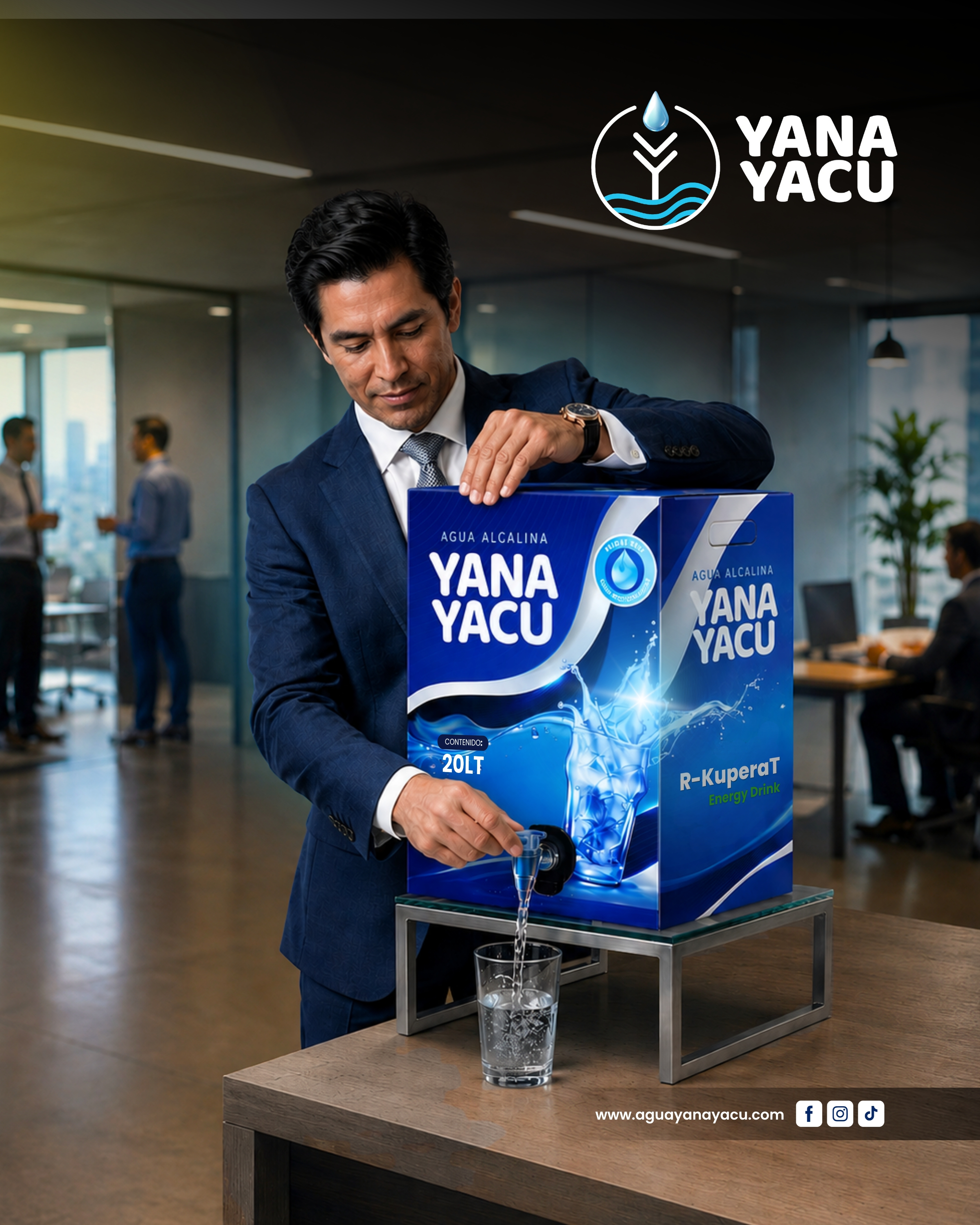 Caja de Agua Yana Yacu para distribuidores y socios comerciales